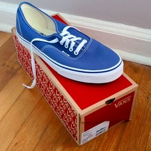 NWT Blue Authentic Vans